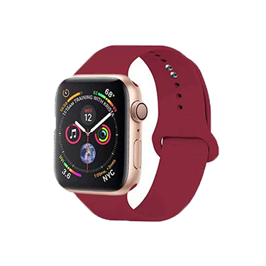 Uolo Watchband for Apple Watch 42/44/45mm, Sport Burgundy